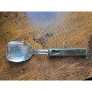 Forged Stainless Steel Ice Cream Scoop w/Black Grip - Japan